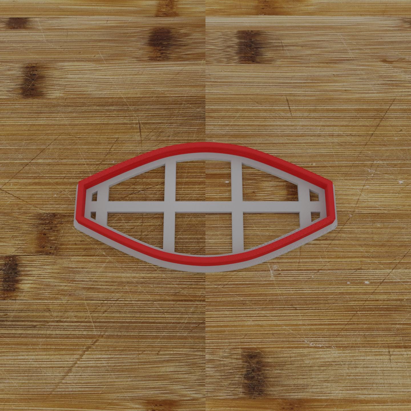 Vertical Shield Cookie Cutter | Personalization Available | Custom Embosser