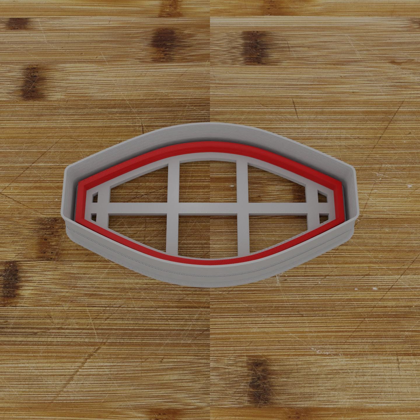 Vertical Shield Cookie Cutter | Personalization Available | Custom Embosser