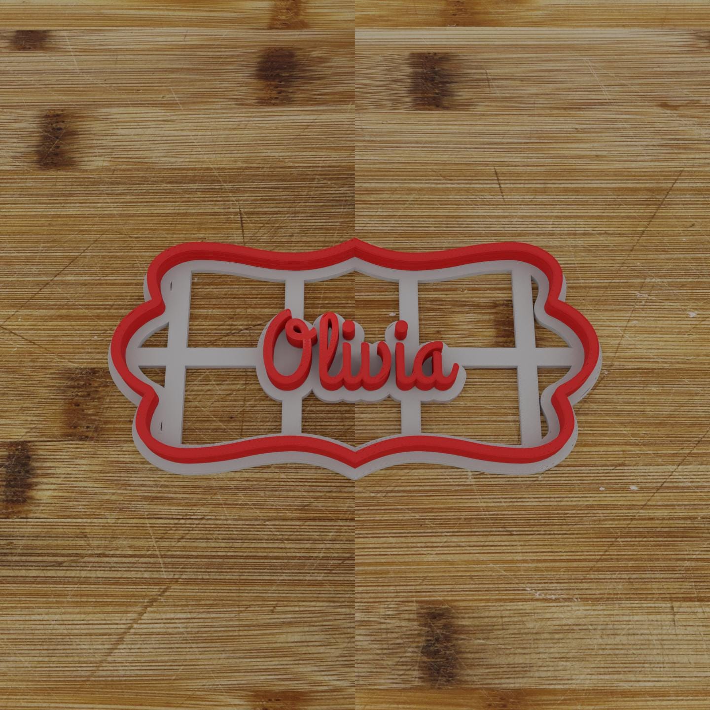 Wide Shield Cookie Cutter | Personalization Available | Custom Embosser