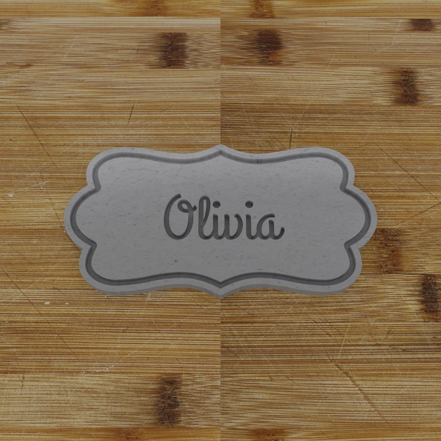 Wide Shield Cookie Cutter | Personalization Available | Custom Embosser