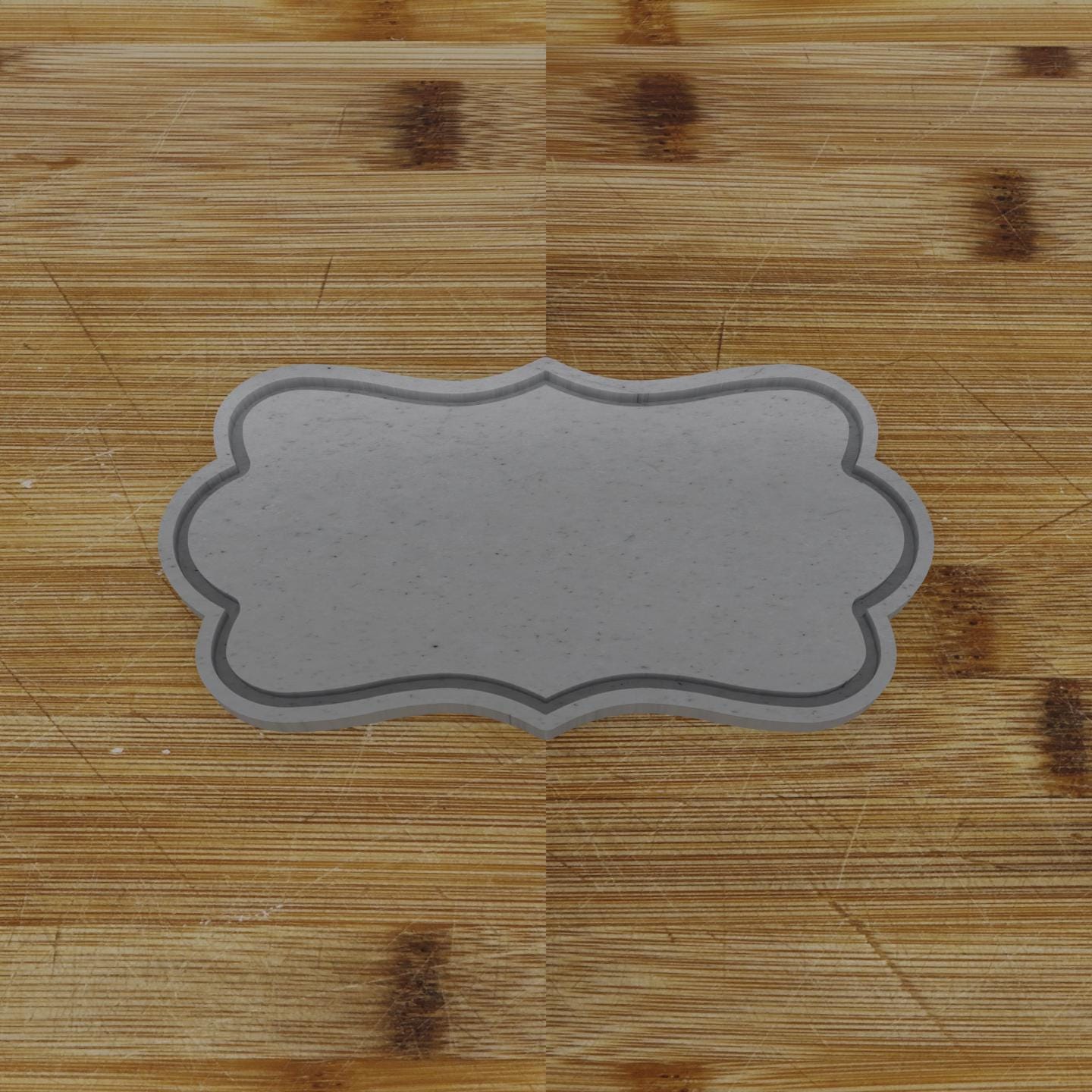 Wide Shield Cookie Cutter | Personalization Available | Custom Embosser