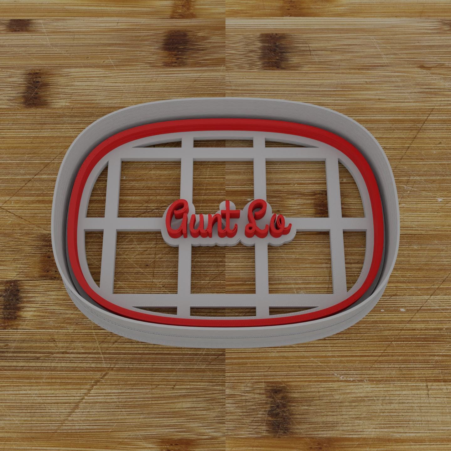 Vertical Oval Badge Cookie Cutter | Personalization Available | Custom Embosser