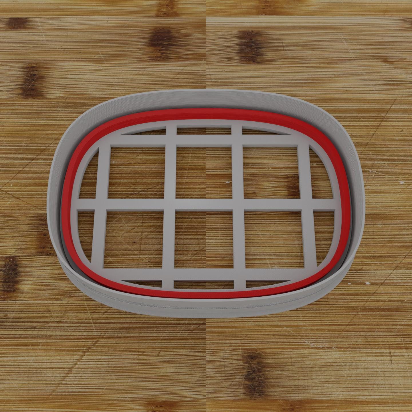 Vertical Oval Badge Cookie Cutter | Personalization Available | Custom Embosser