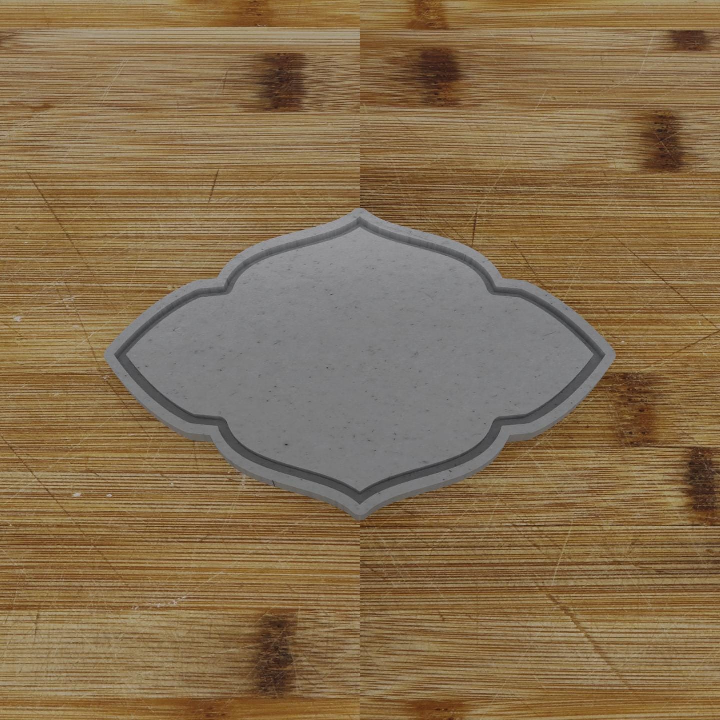 Wide Round Badge Cookie Cutter | Personalization Available | Custom Embosser