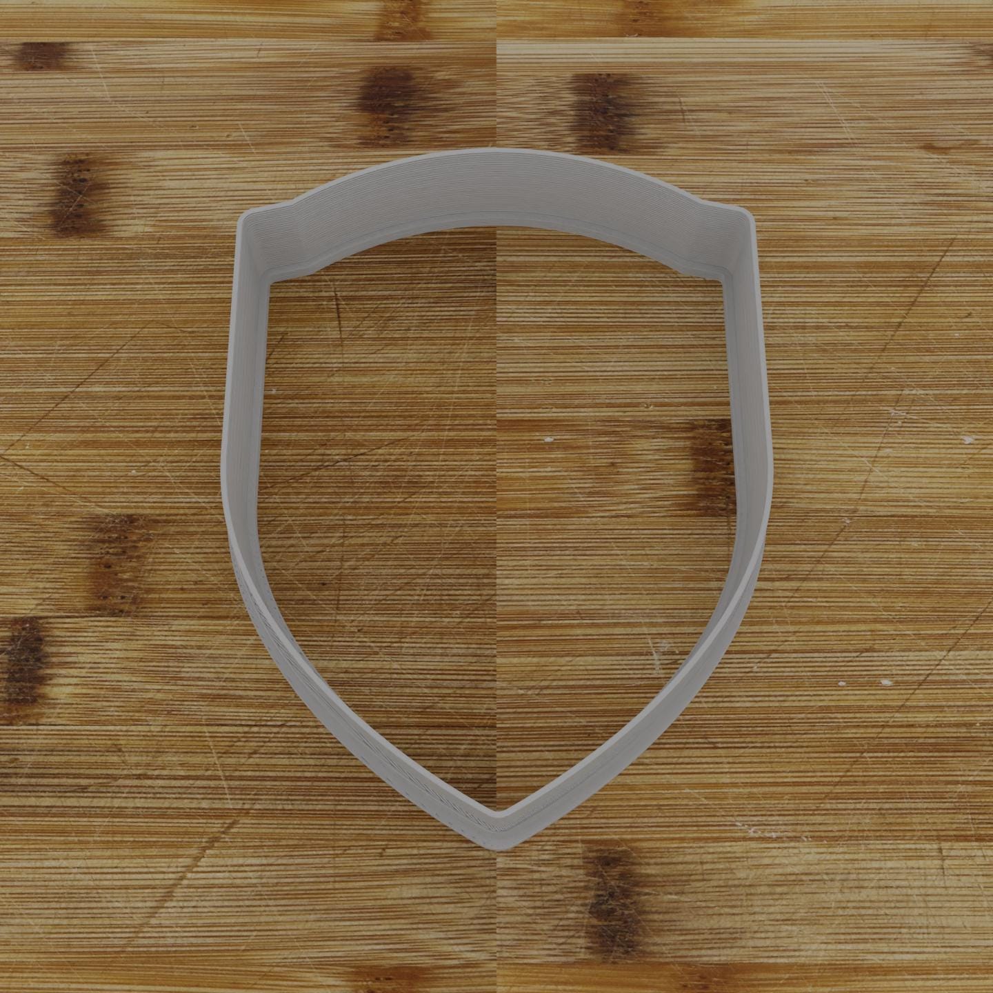 Simple Shield Cookie Cutter | Personalization Available | Custom Embosser