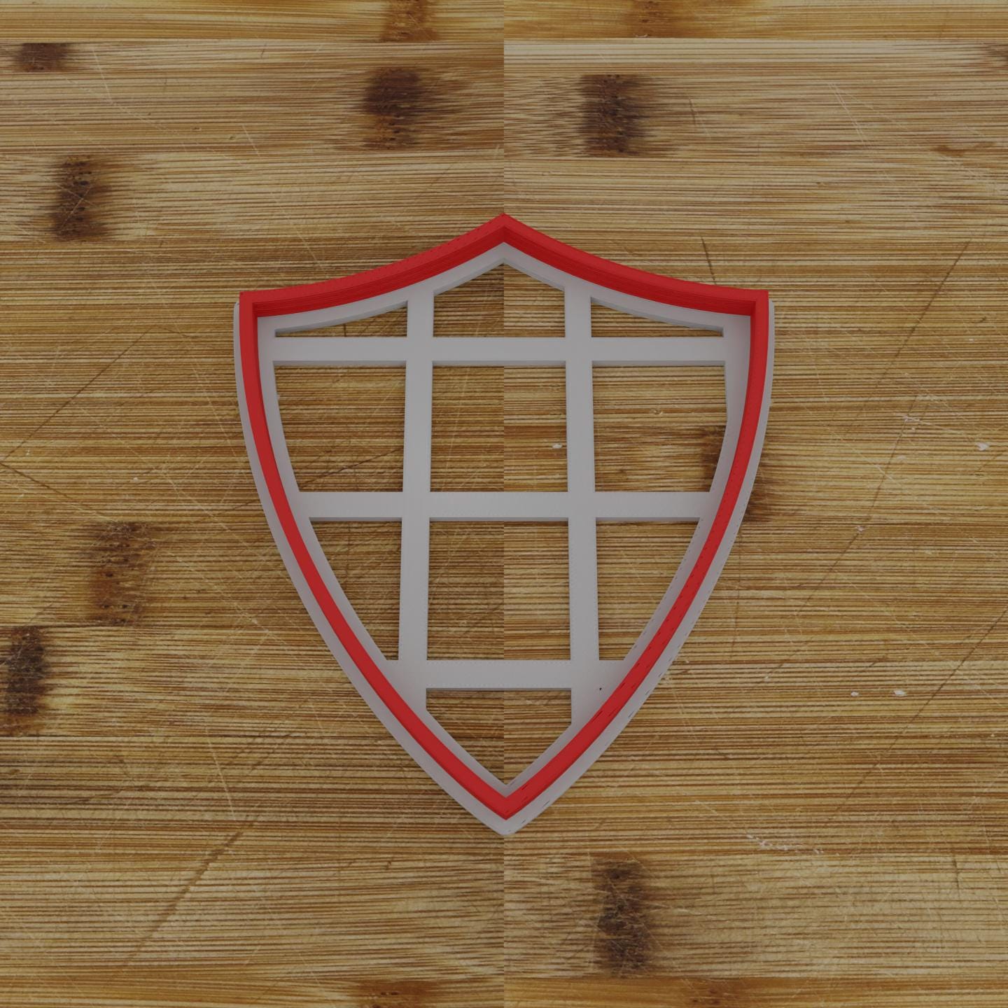 Narrow Shield Badge Cookie Cutter | Personalization Available | Custom Embosser