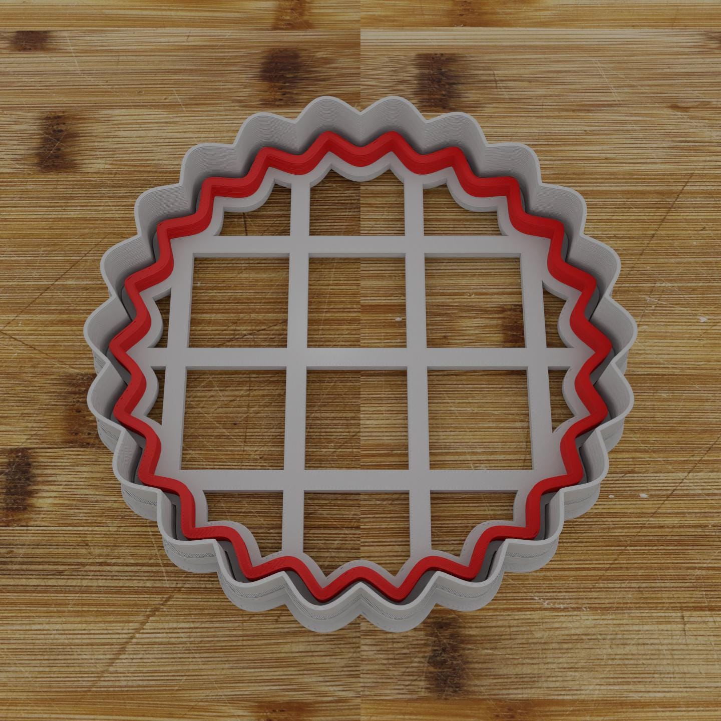 Sunburst Badge Cookie Cutter | Personalization Available | Custom Embosser