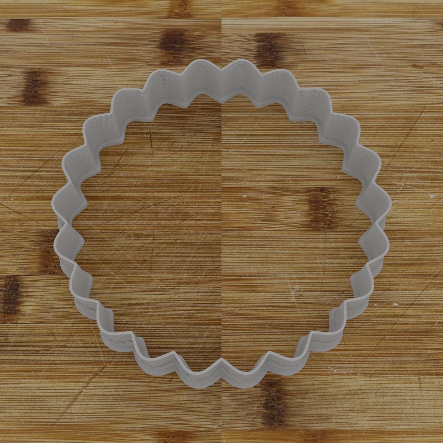 Sunburst Badge Cookie Cutter | Personalization Available | Custom Embosser