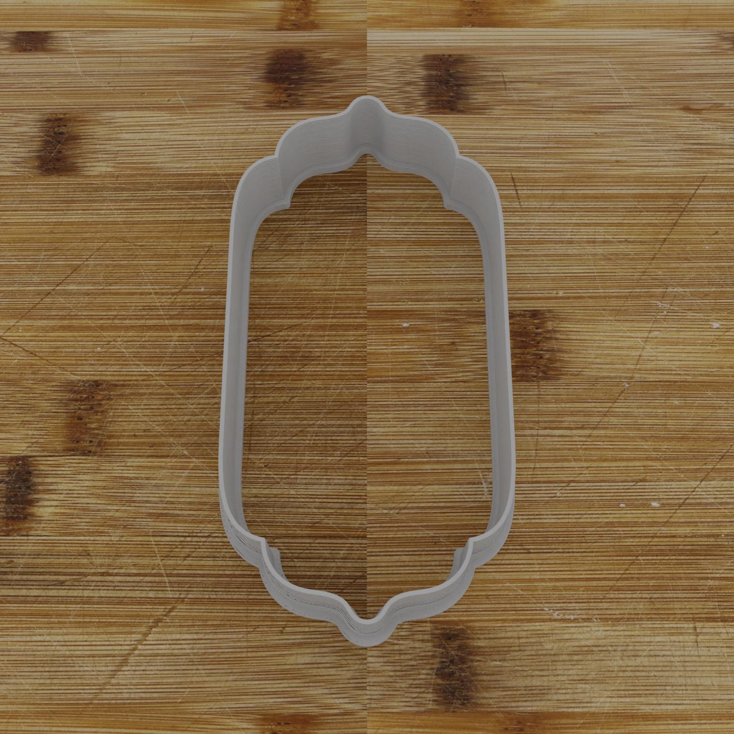 Banner Badge Cookie Cutter | Personalization Available | Custom Embosser