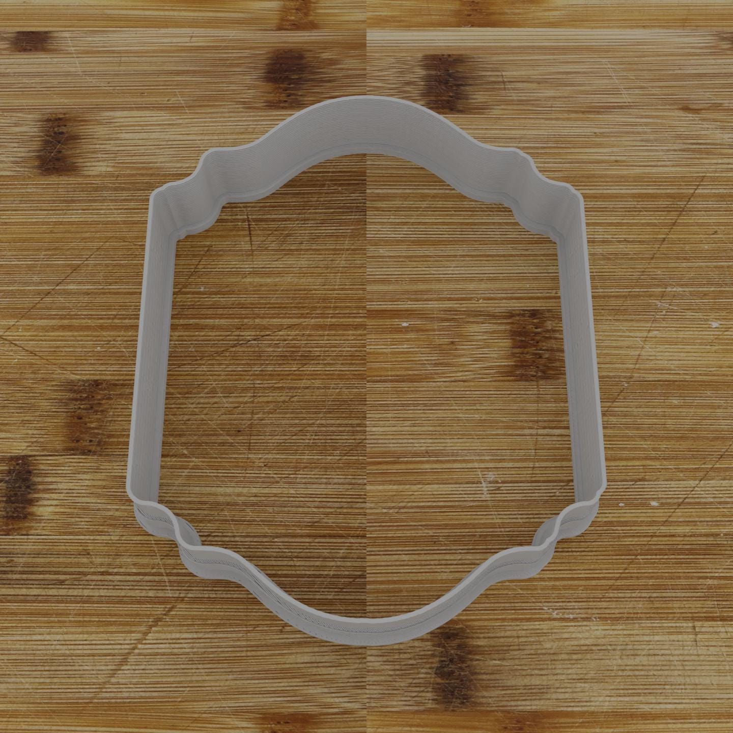 Diamond Plaque Cookie Cutter | Personalization Available | Custom Embosser