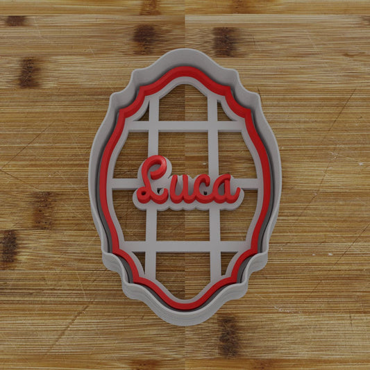 Simple Shield Badge Cookie Cutter | Personalization Available | Custom Embosser