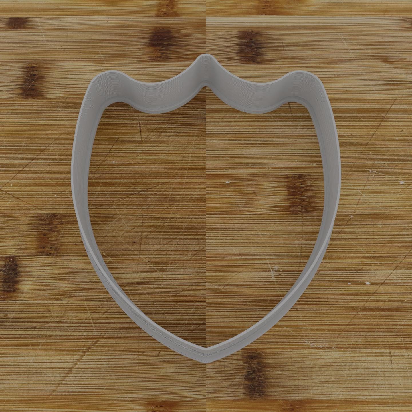 Ornate Shield Plaque Cookie Cutter | Personalization Available | Custom Embosser