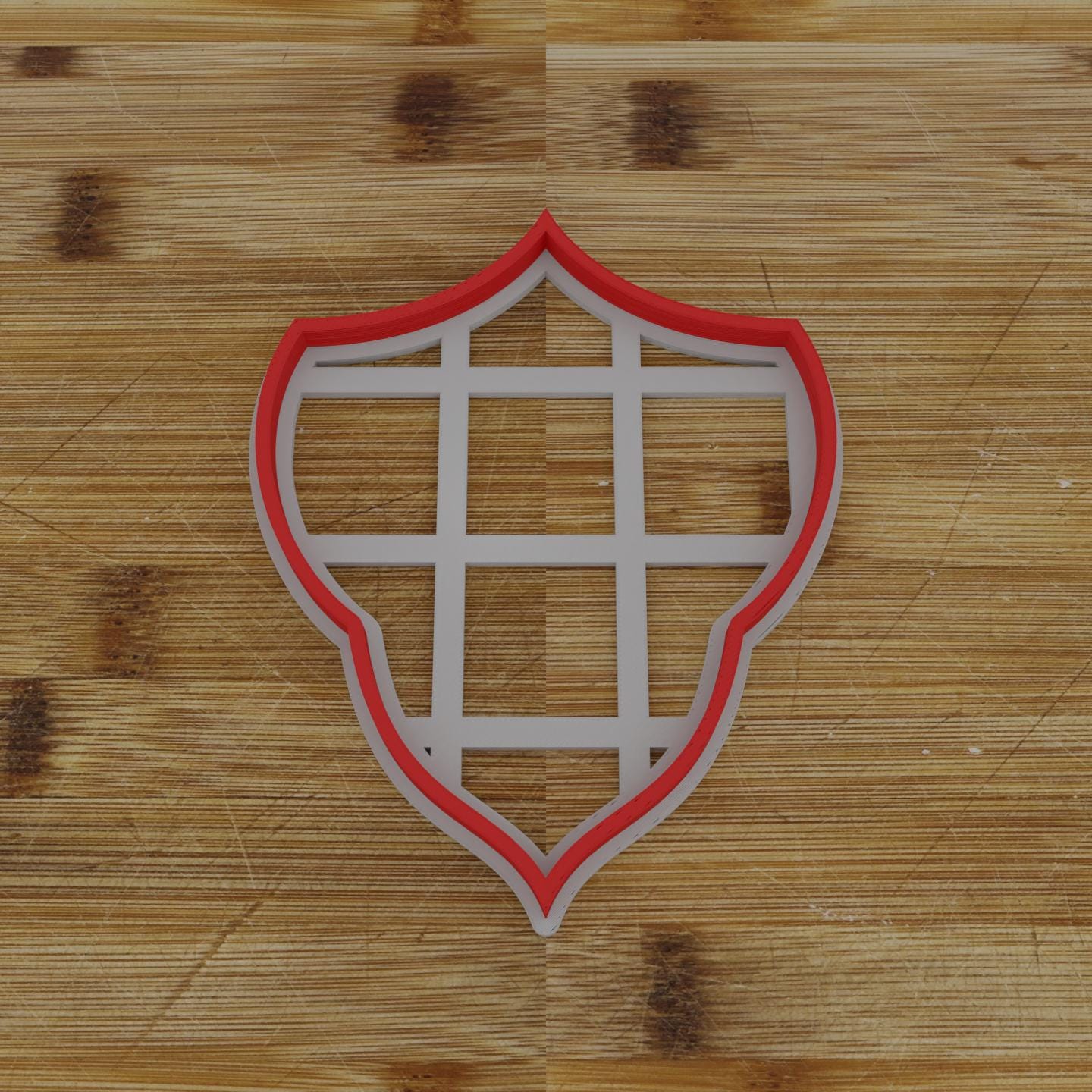 Vertical Shield Label Cookie Cutter | Personalization Available | Custom Embosser