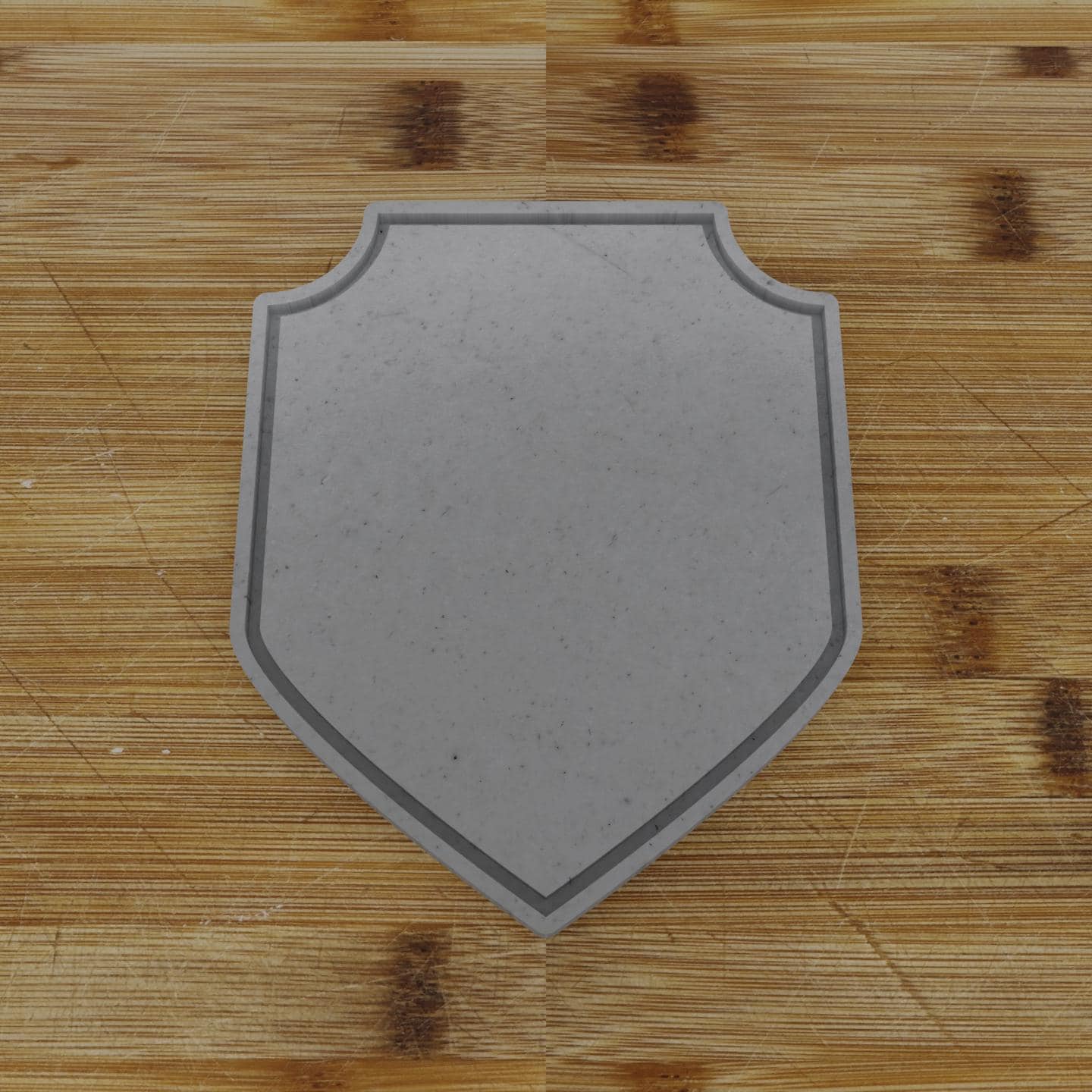 Vertical Shield Label Cookie Cutter | Personalization Available | Custom Embosser