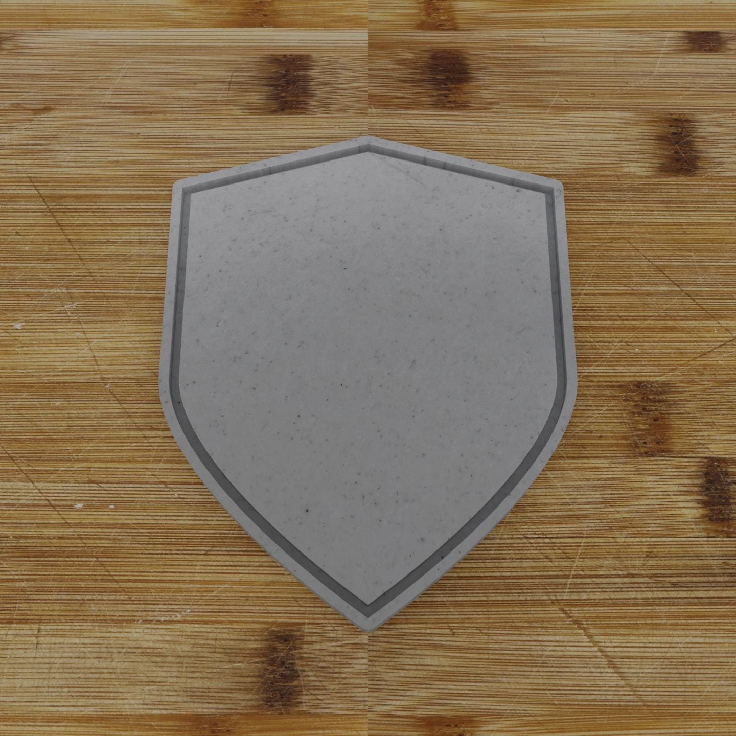 Wide Shield Label Cookie Cutter | Personalization Available | Custom Embosser