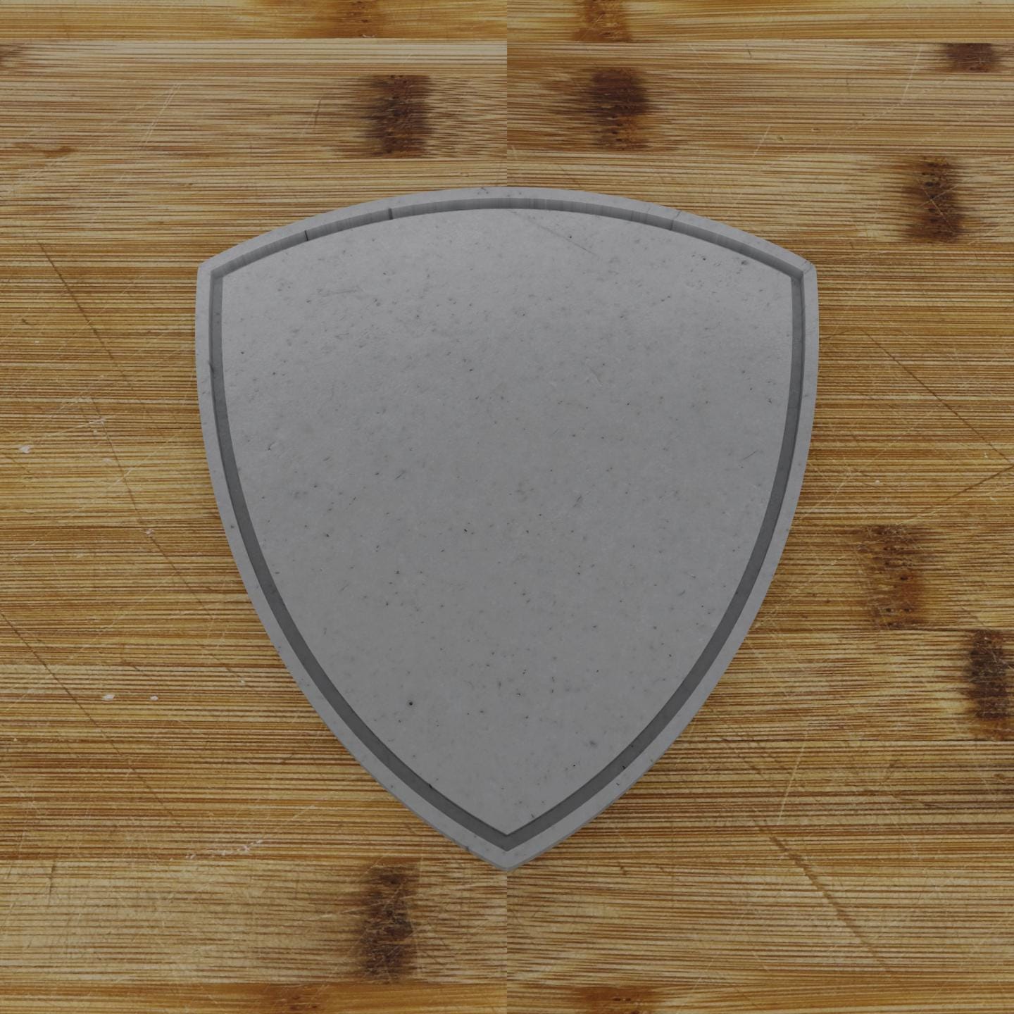 Wide Shield Plaque Cookie Cutter | Personalization Available | Custom Embosser