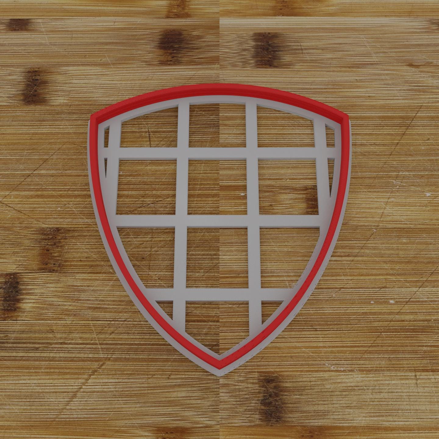 Wide Shield Plaque Cookie Cutter | Personalization Available | Custom Embosser