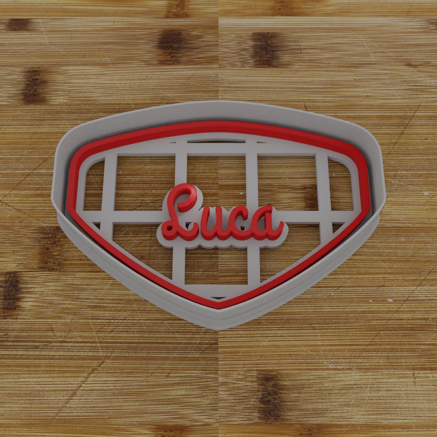 Simple Rectangular Plaque Cookie Cutter | Personalization Available | Custom Embosser