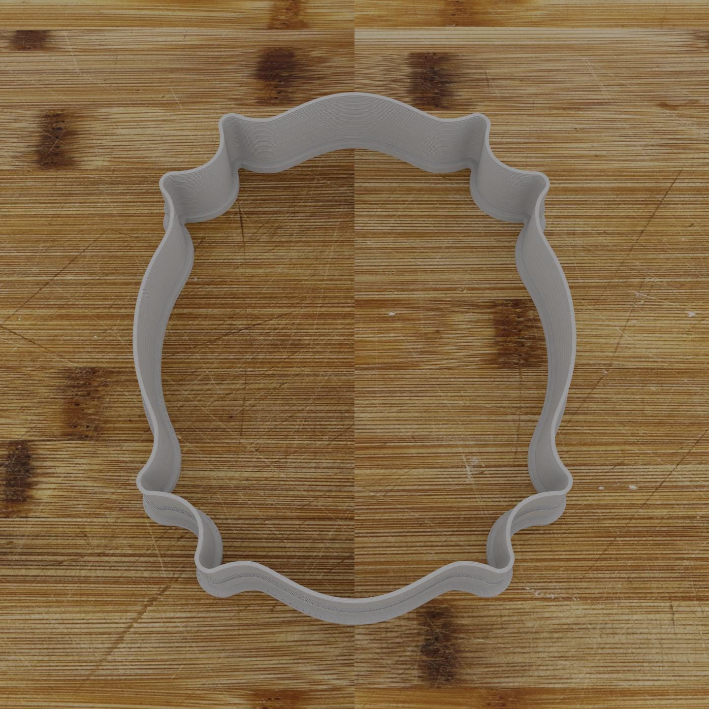 Simple Rectangular Plaque Cookie Cutter | Personalization Available | Custom Embosser