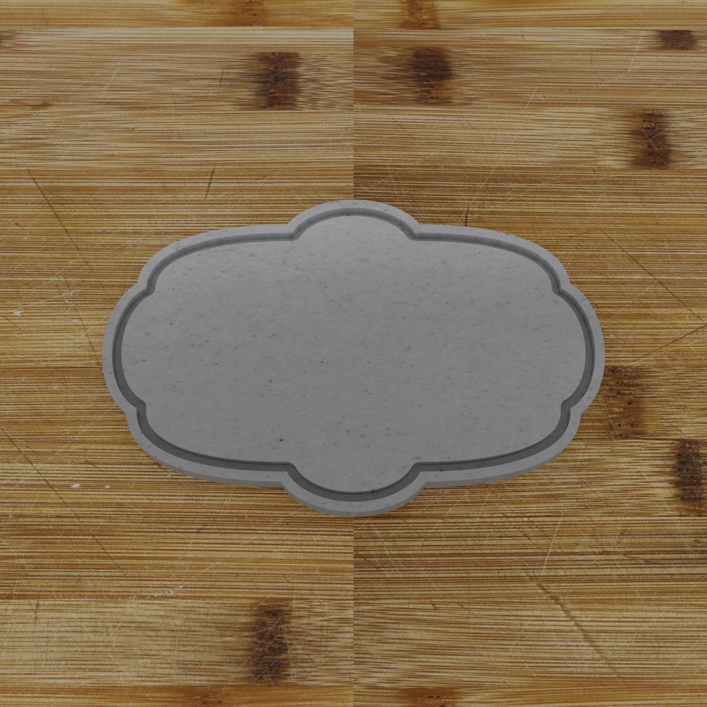 Wide Shield Label Cookie Cutter | Personalization Available | Custom Embosser