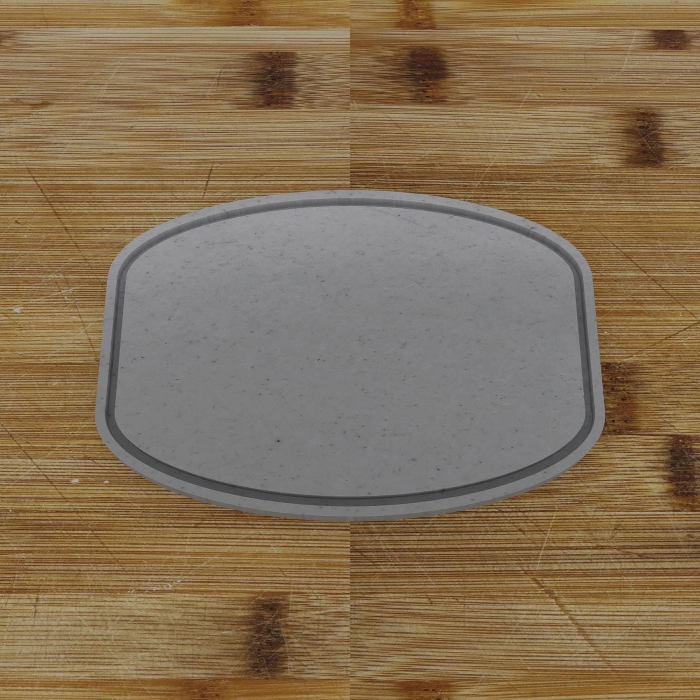 Simple Rectangular Plaque Cookie Cutter | Personalization Available | Custom Embosser