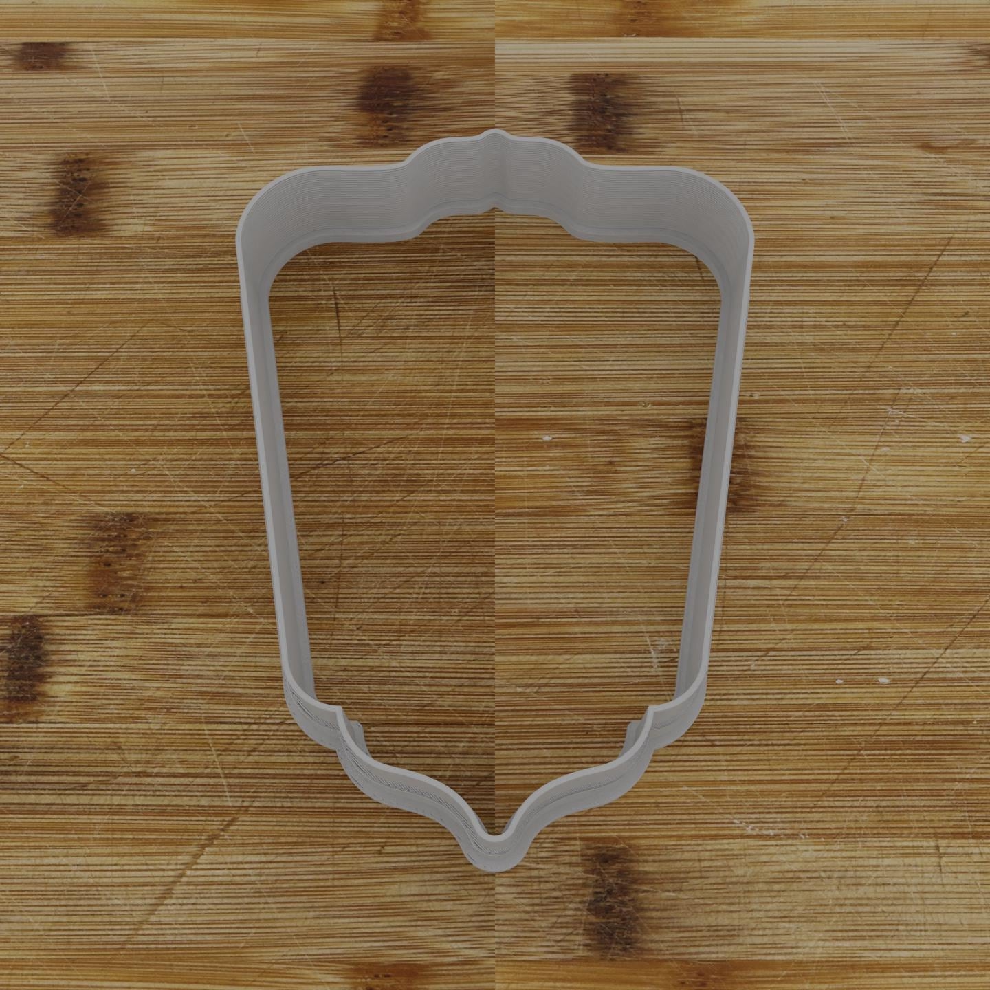 Round Label with Ribbon Cookie Cutter | Personalization Available | Custom Embosser