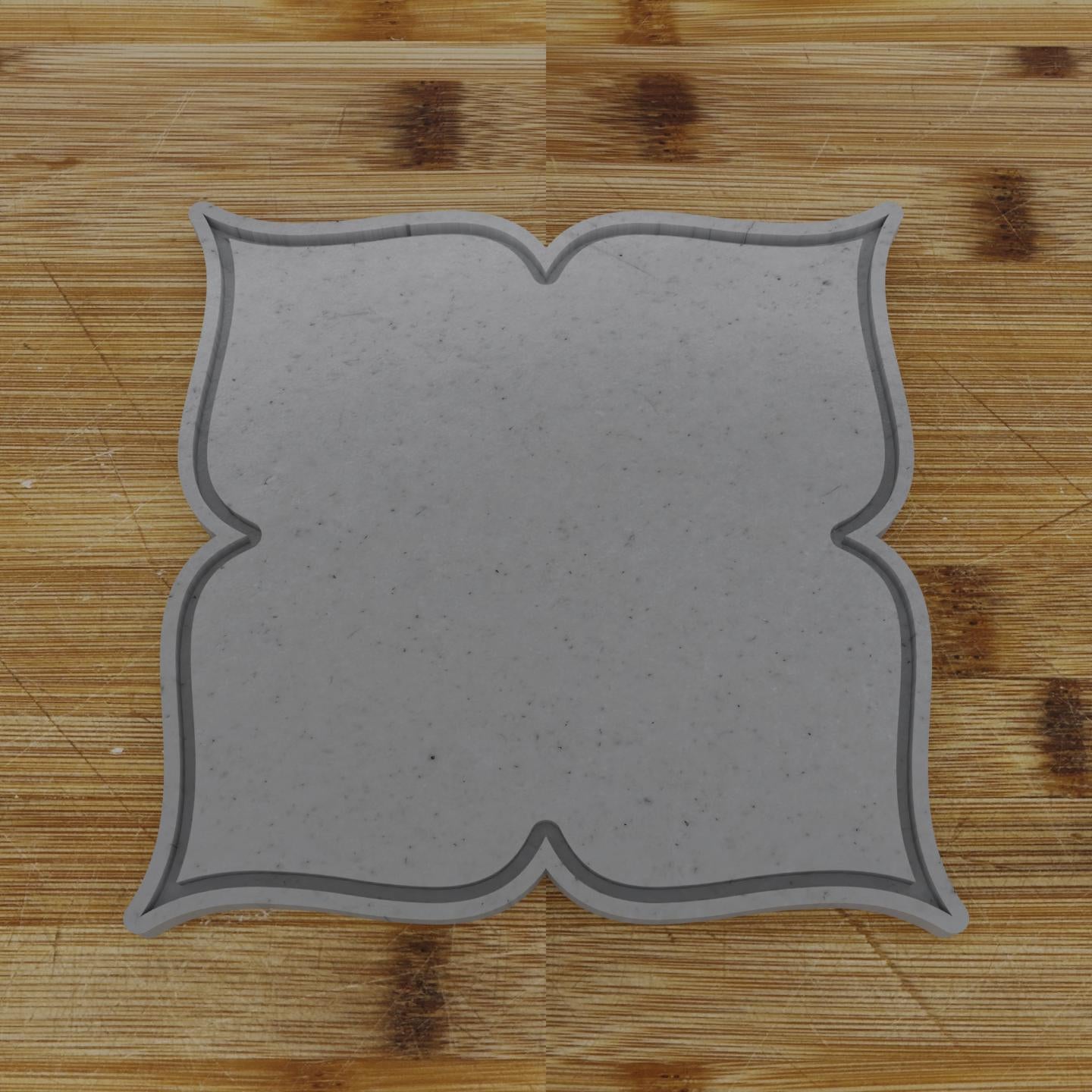 Wide Shield Label Cookie Cutter | Personalization Available | Custom Embosser