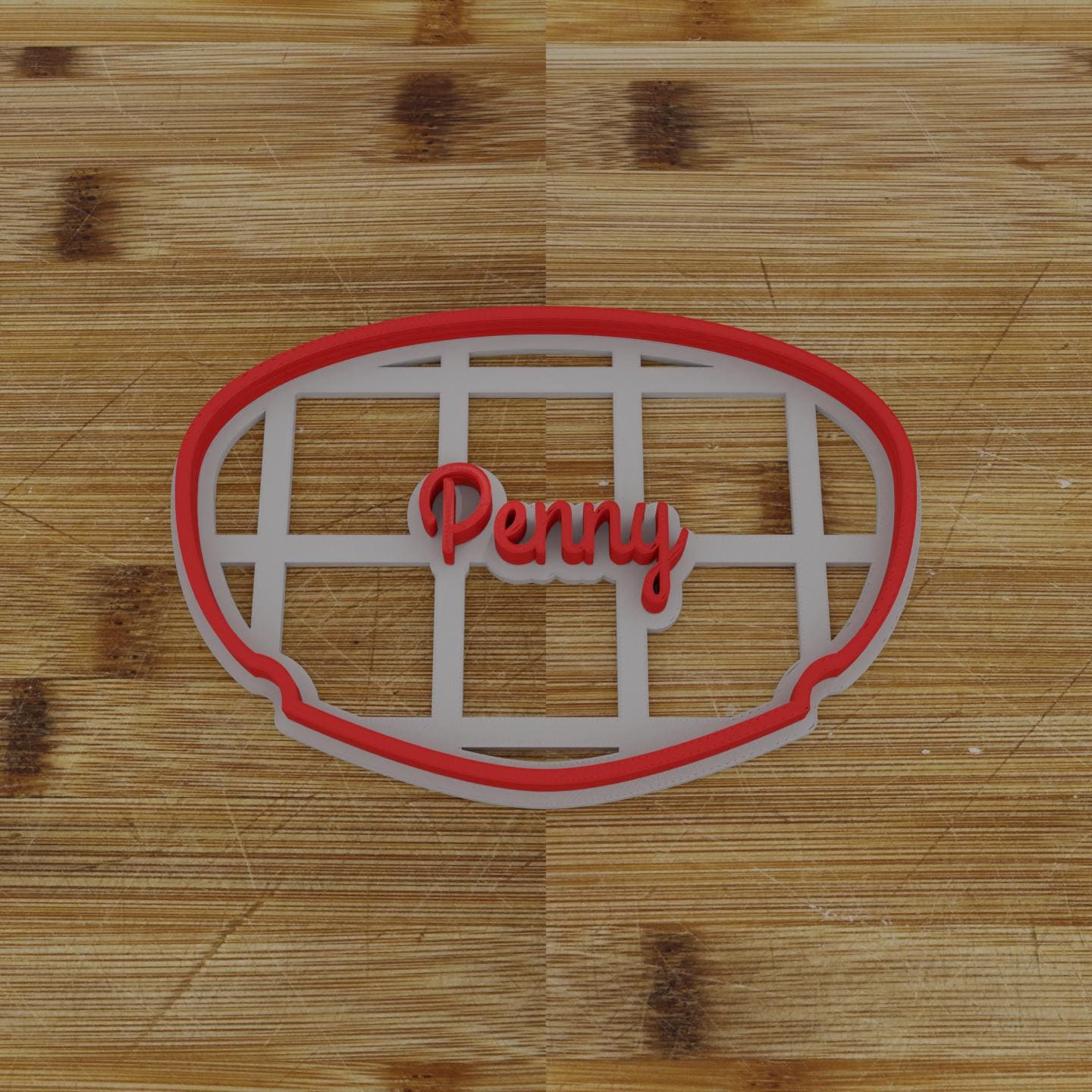 Round Label with Ribbon Cookie Cutter | Personalization Available | Custom Embosser