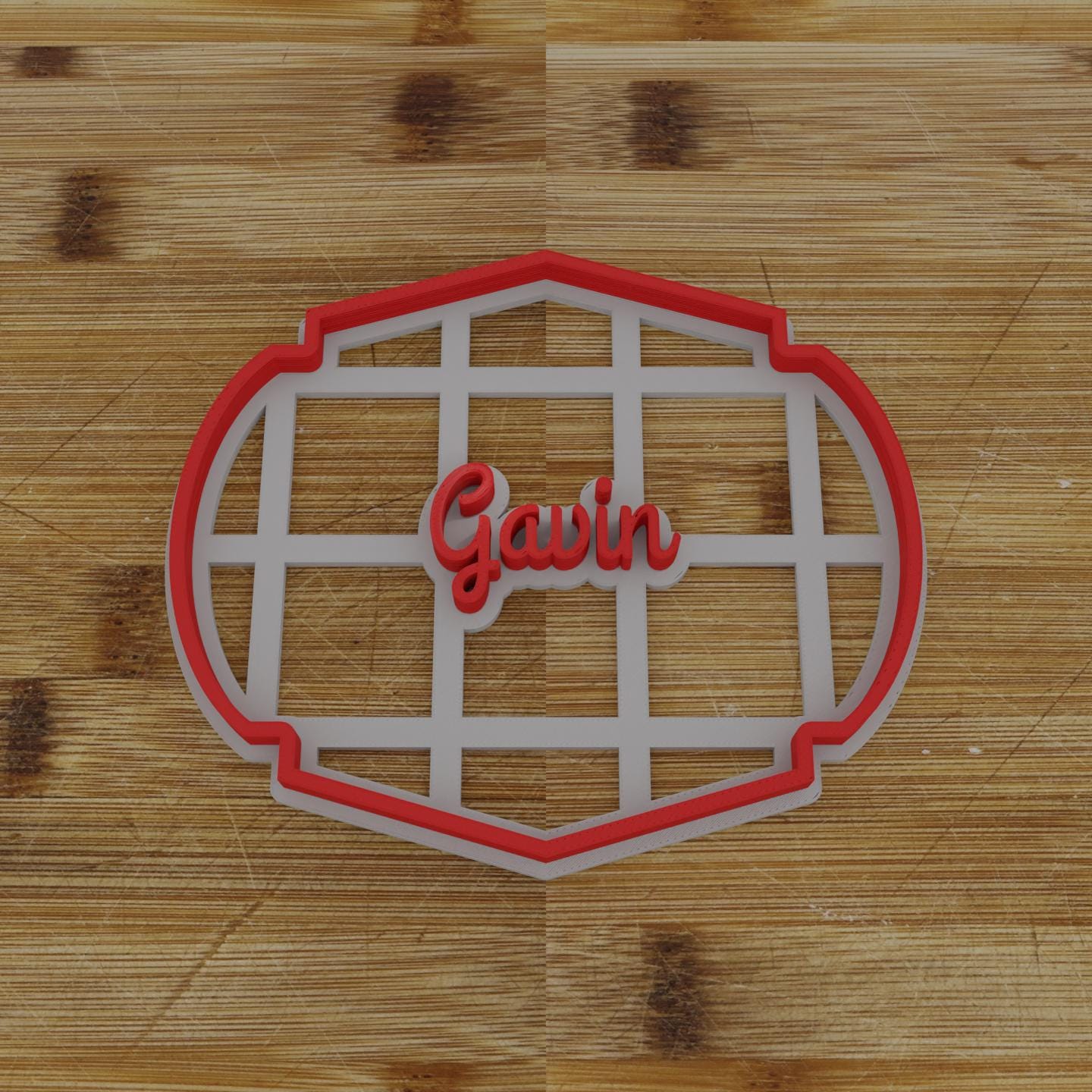 Simple Rectangular Plaque Cookie Cutter | Personalization Available | Custom Embosser