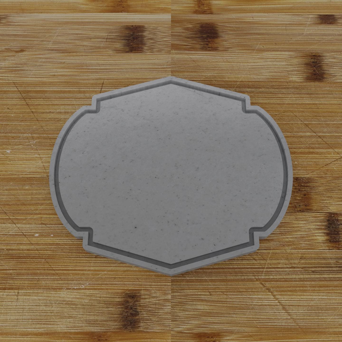 Simple Rectangular Plaque Cookie Cutter | Personalization Available | Custom Embosser