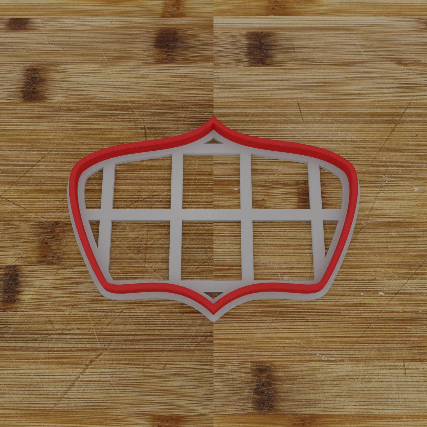 Ornate Shield Label Cookie Cutter | Personalization Available | Custom Embosser