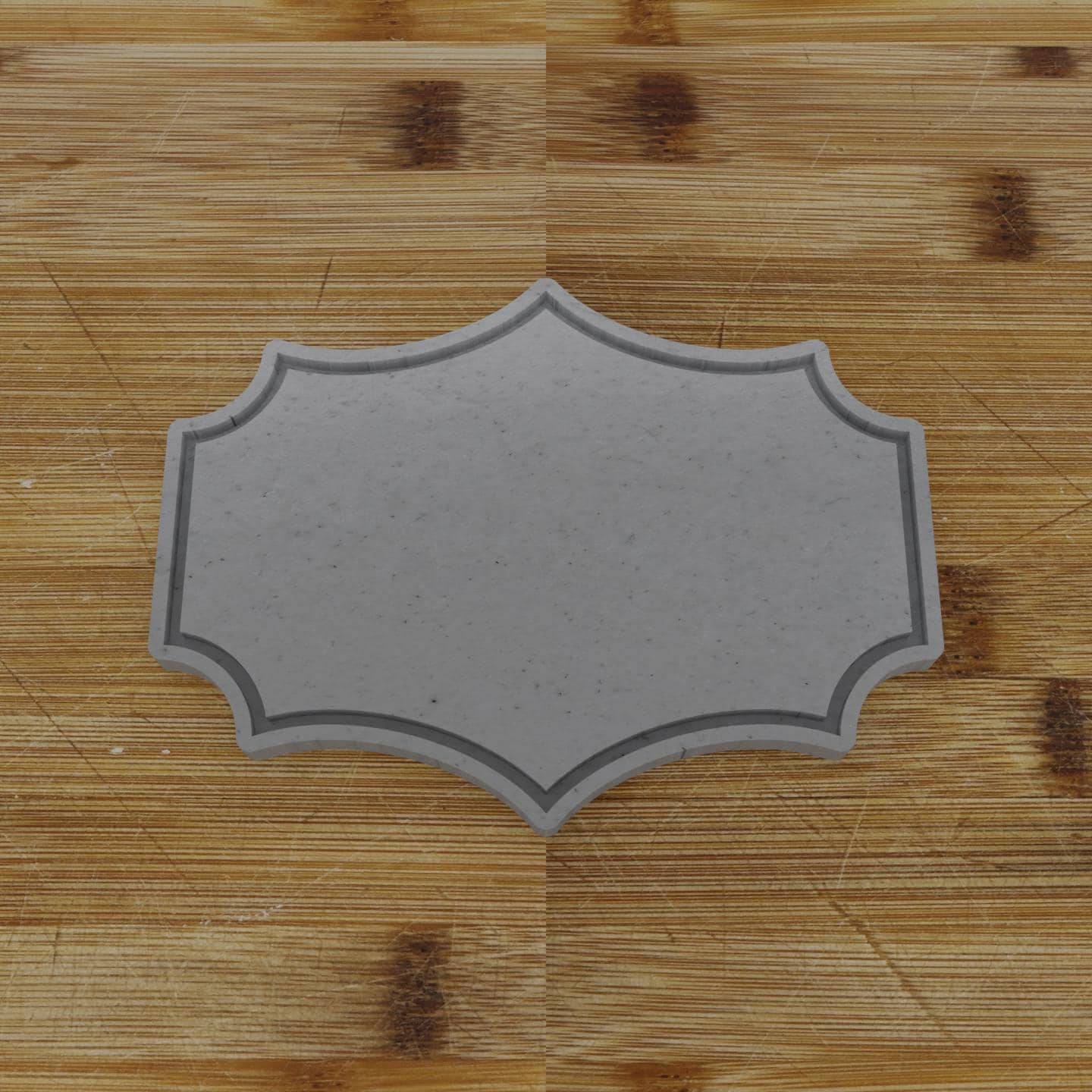 Round Label with Ribbon Cookie Cutter | Personalization Available | Custom Embosser