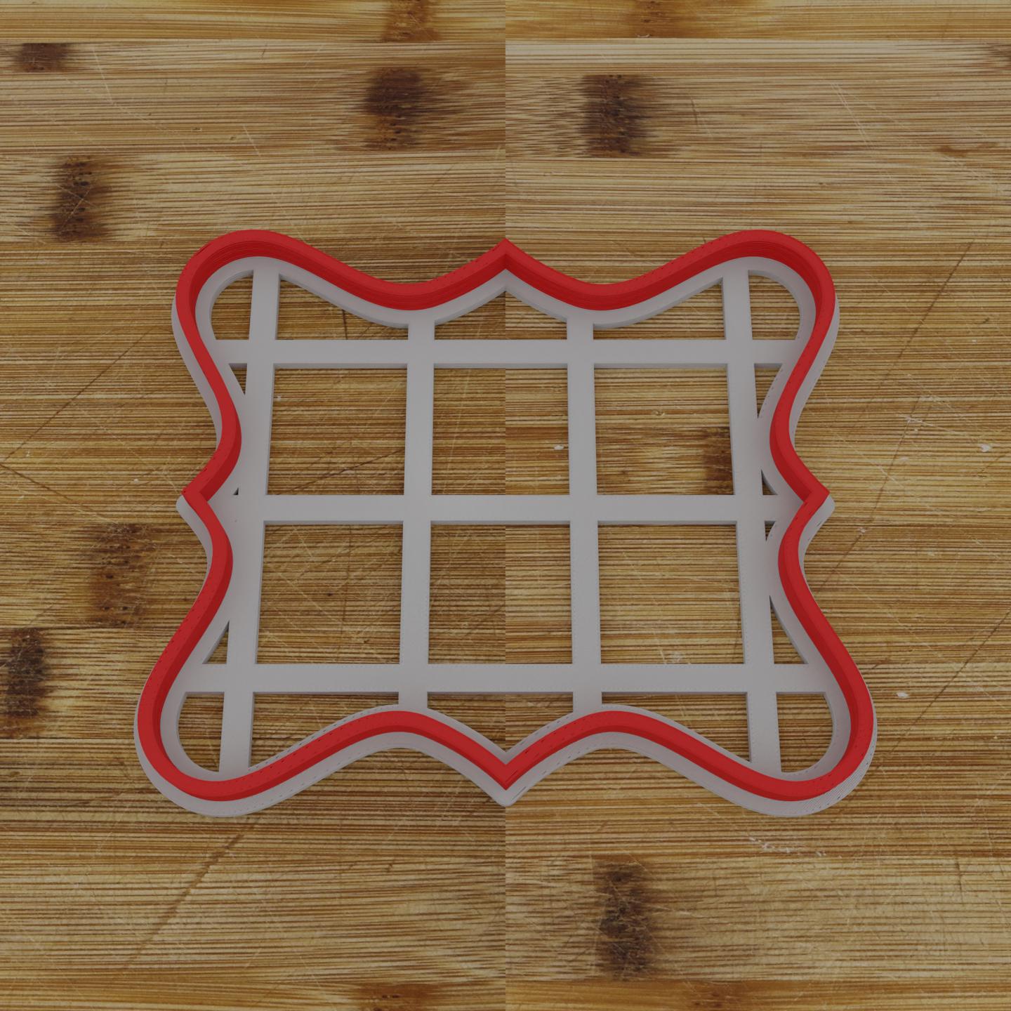 Simple Rectangular Plaque Cookie Cutter | Personalization Available | Custom Embosser