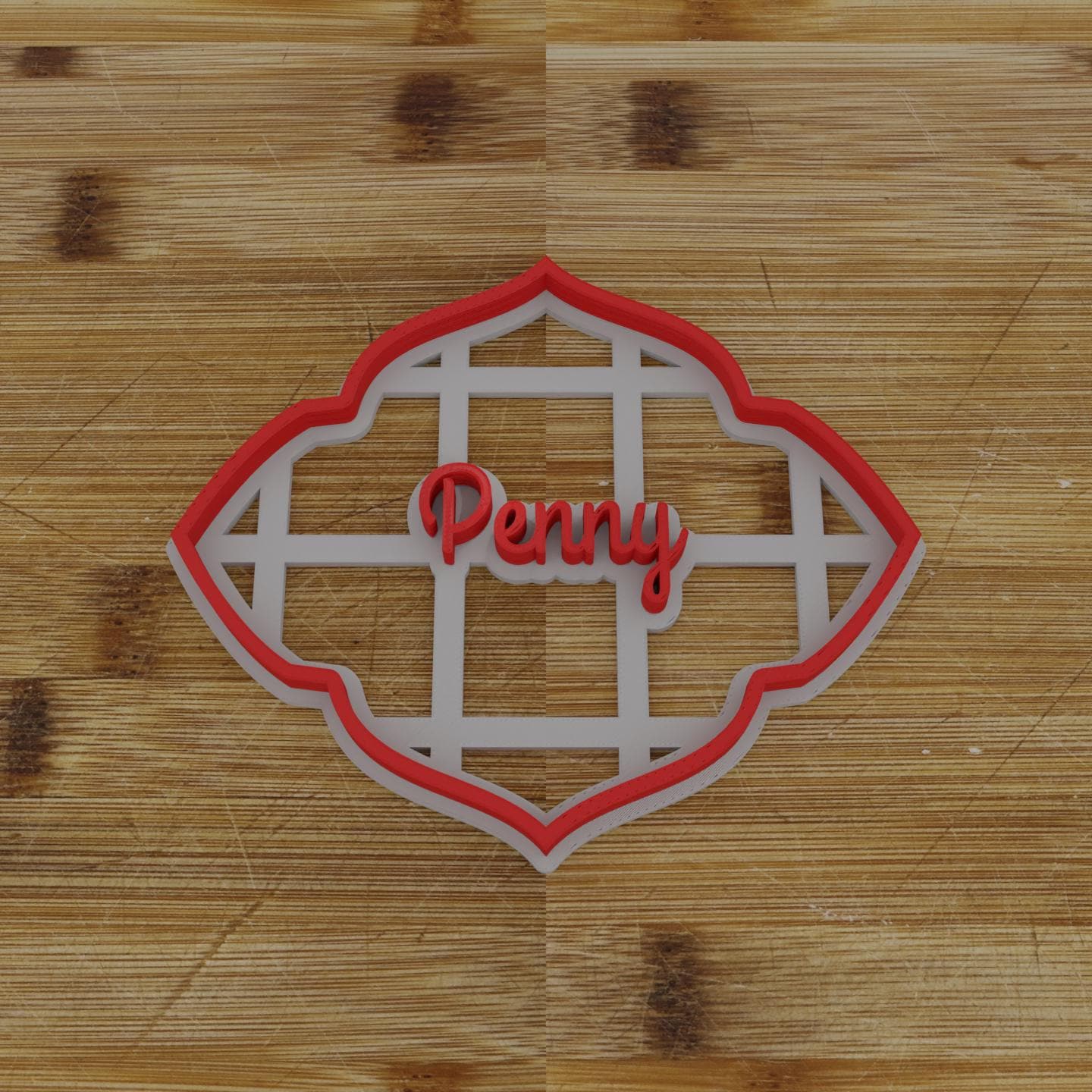 Ornate Shield Label Cookie Cutter | Personalization Available | Custom Embosser