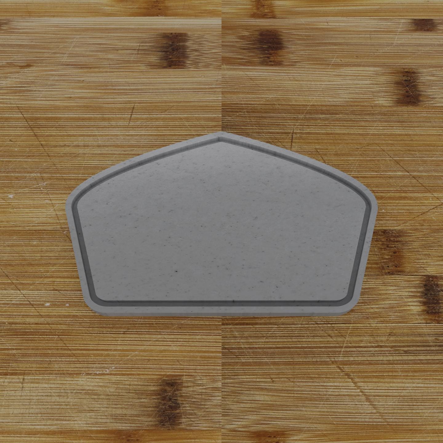 Simple Rectangular Plaque Cookie Cutter | Personalization Available | Custom Embosser