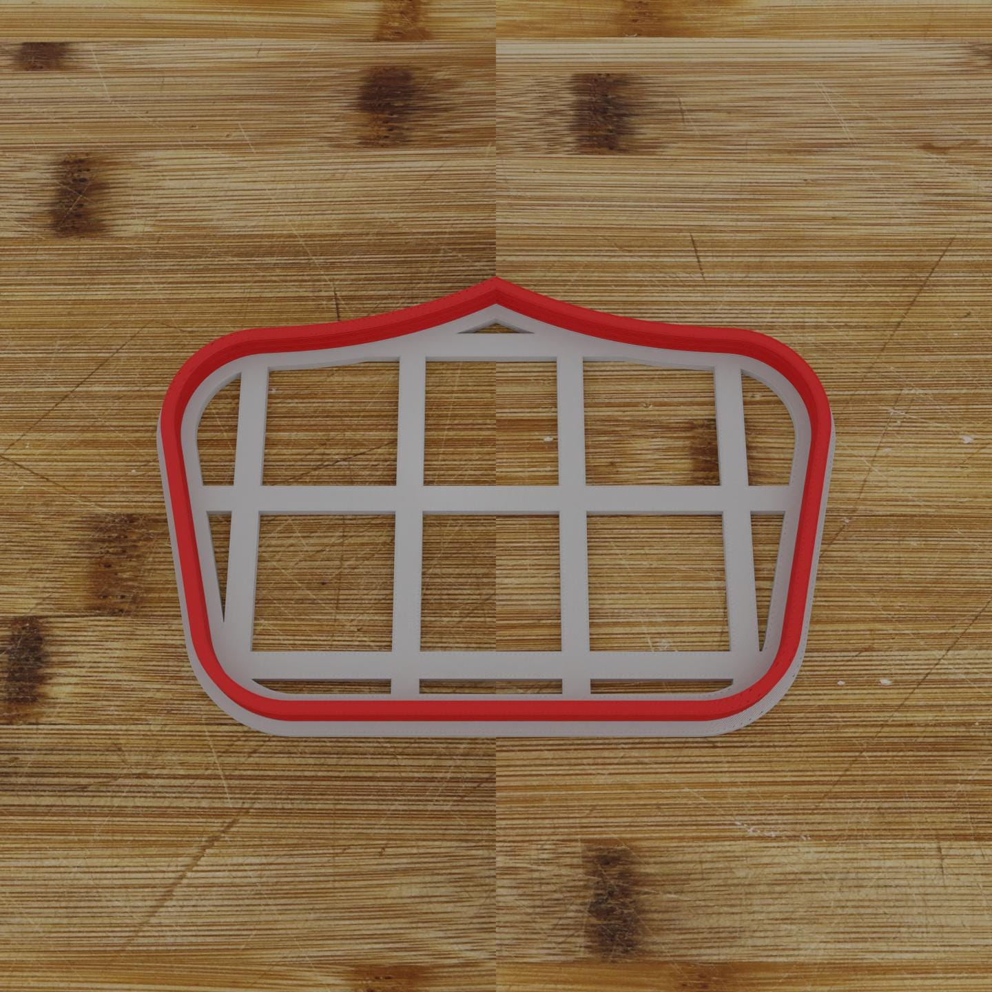 Wide Shield Label Cookie Cutter | Personalization Available | Custom Embosser