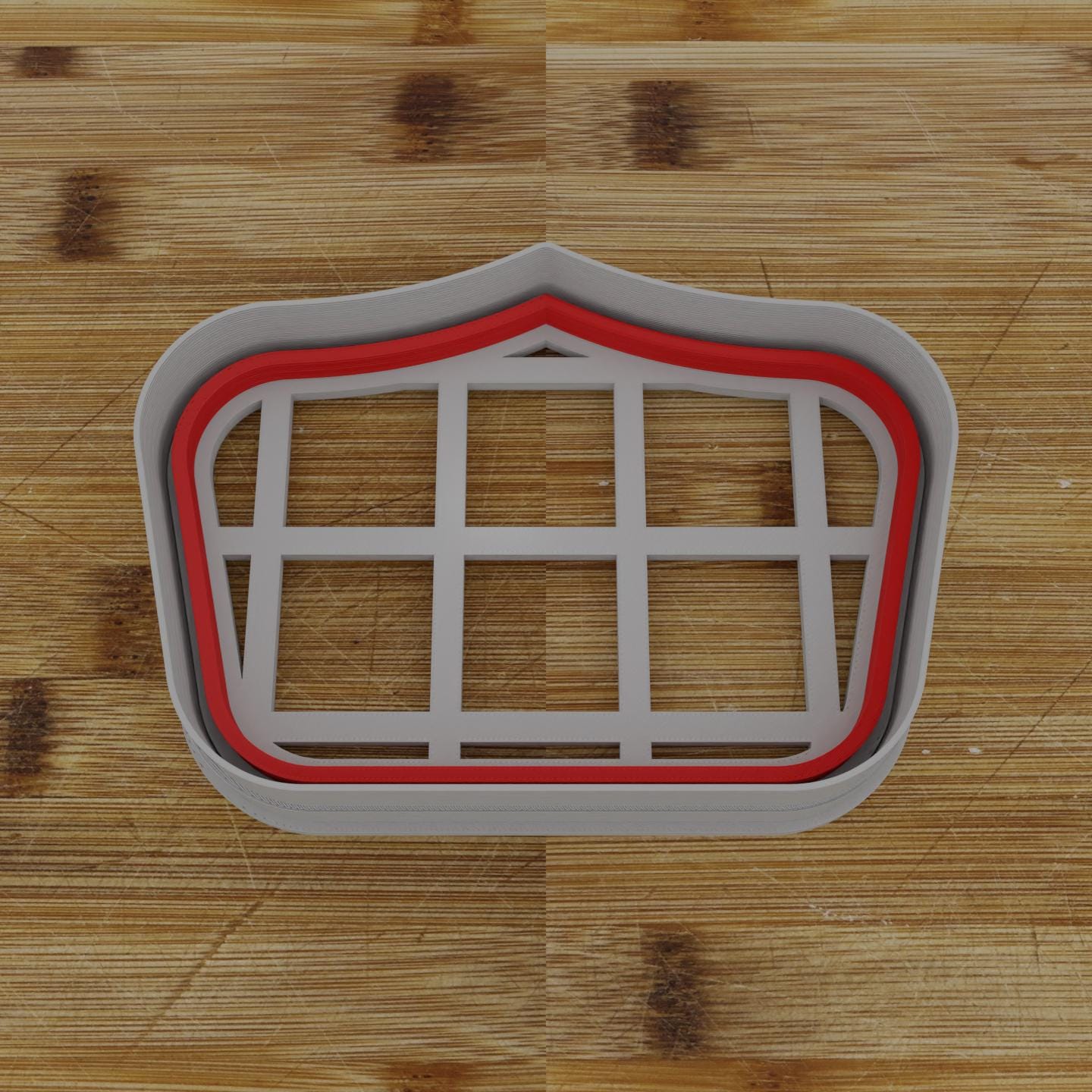 Wide Shield Label Cookie Cutter | Personalization Available | Custom Embosser