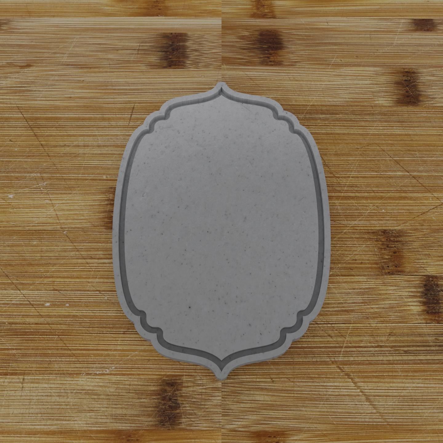 Simple Rectangular Plaque Cookie Cutter | Personalization Available | Custom Embosser