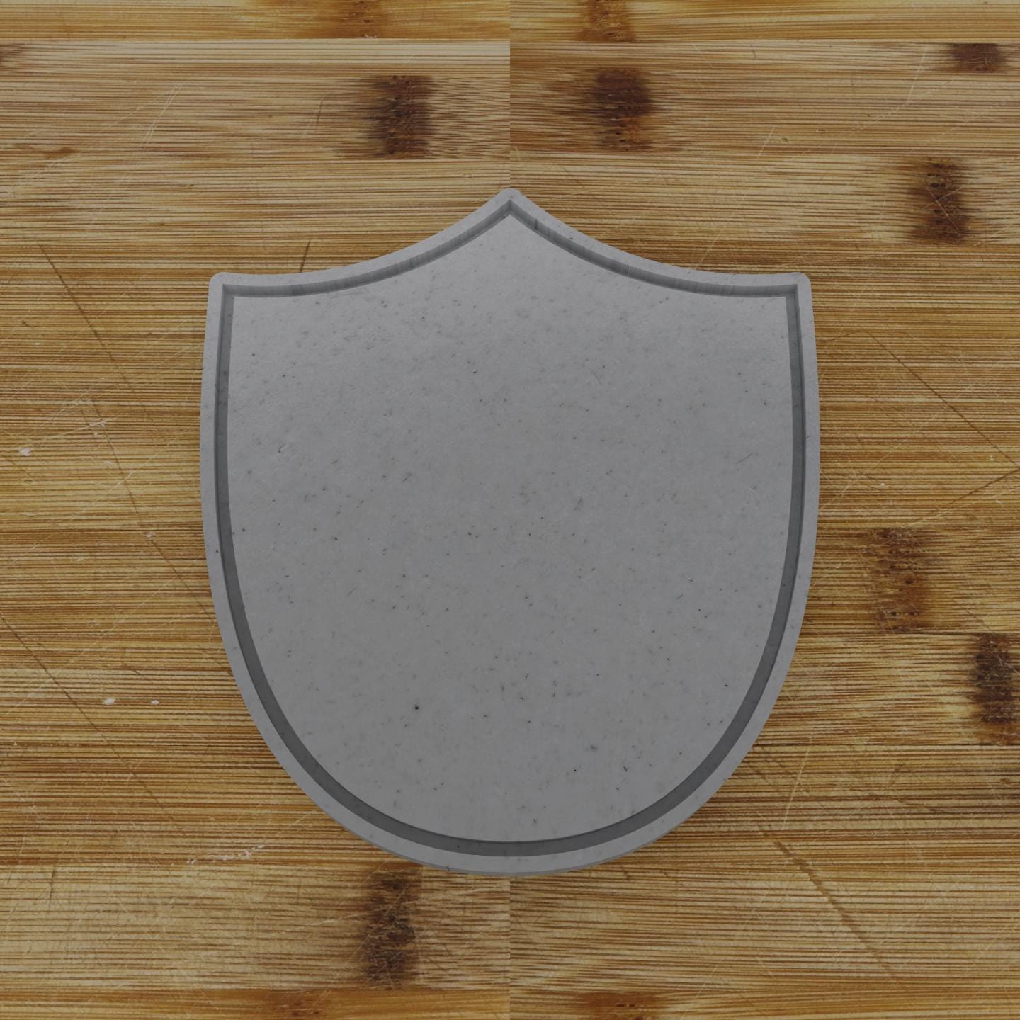 Ornate Shield Label Cookie Cutter | Personalization Available | Custom Embosser