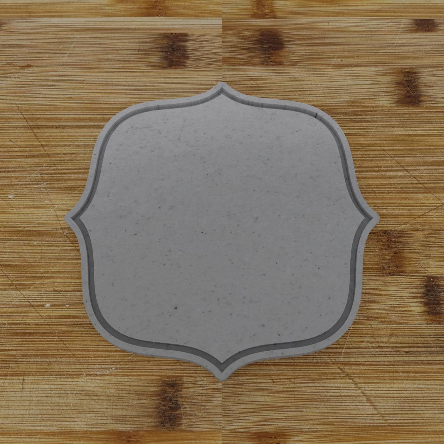 Wide Shield Label Cookie Cutter | Personalization Available | Custom Embosser