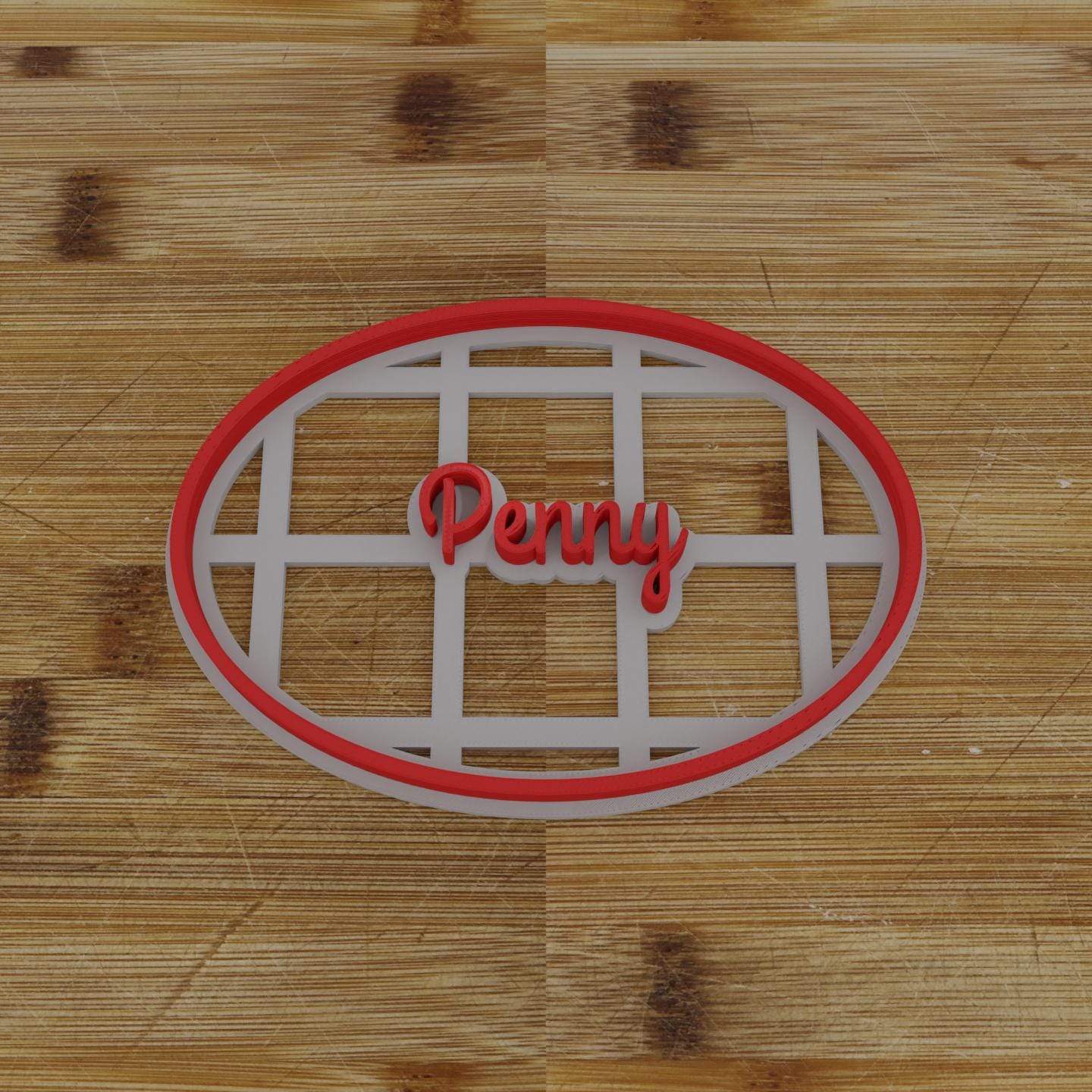 Ornate Shield Label Cookie Cutter | Personalization Available | Custom Embosser