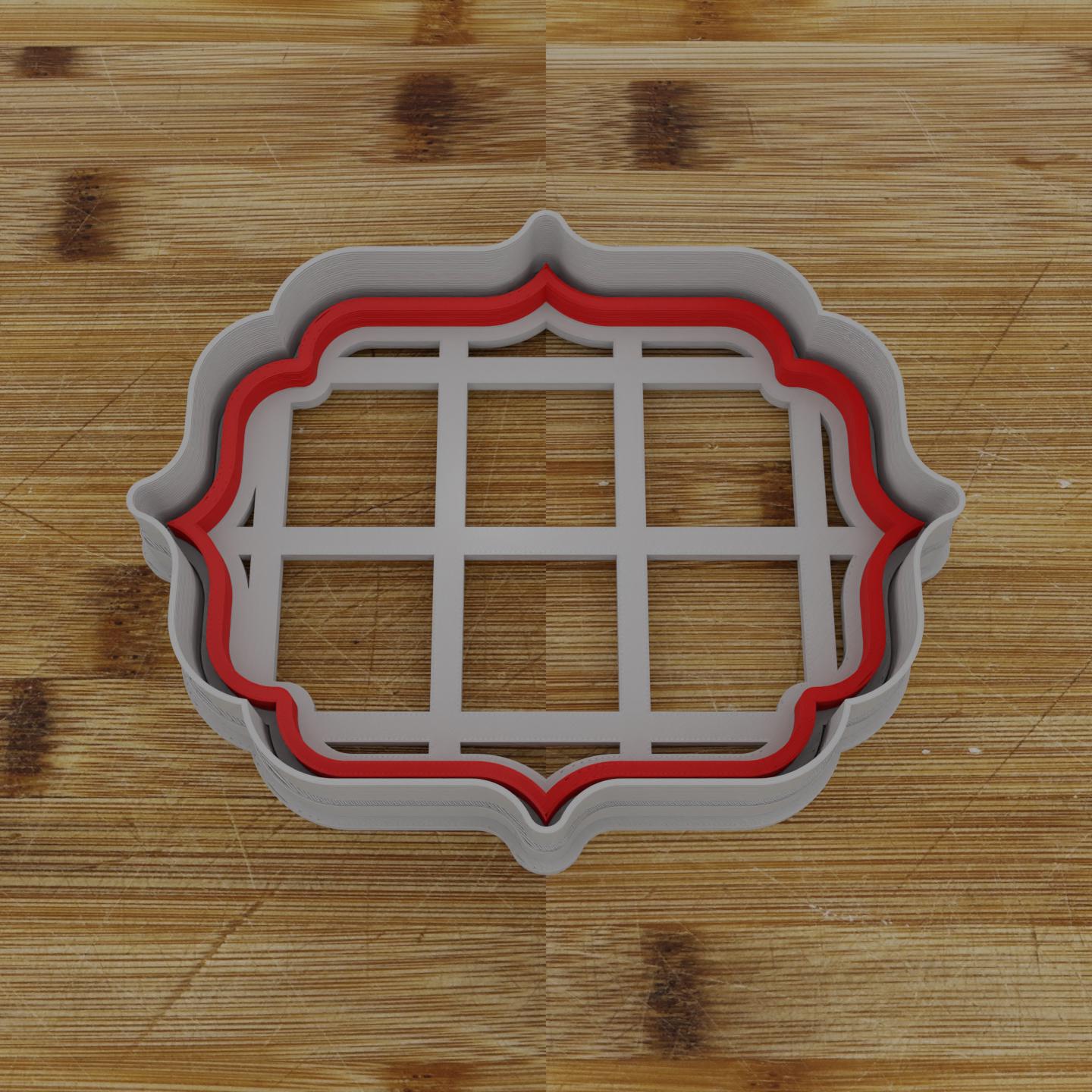 Round Label with Ribbon Cookie Cutter | Personalization Available | Custom Embosser