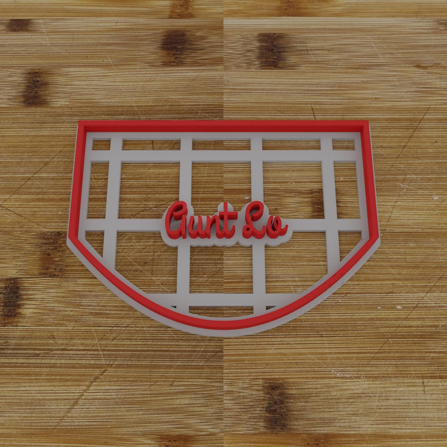 Wide Shield Label Cookie Cutter | Personalization Available | Custom Embosser