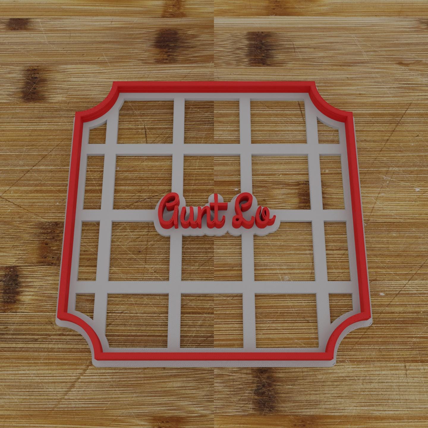 Simple Rectangular Plaque Cookie Cutter | Personalization Available | Custom Embosser