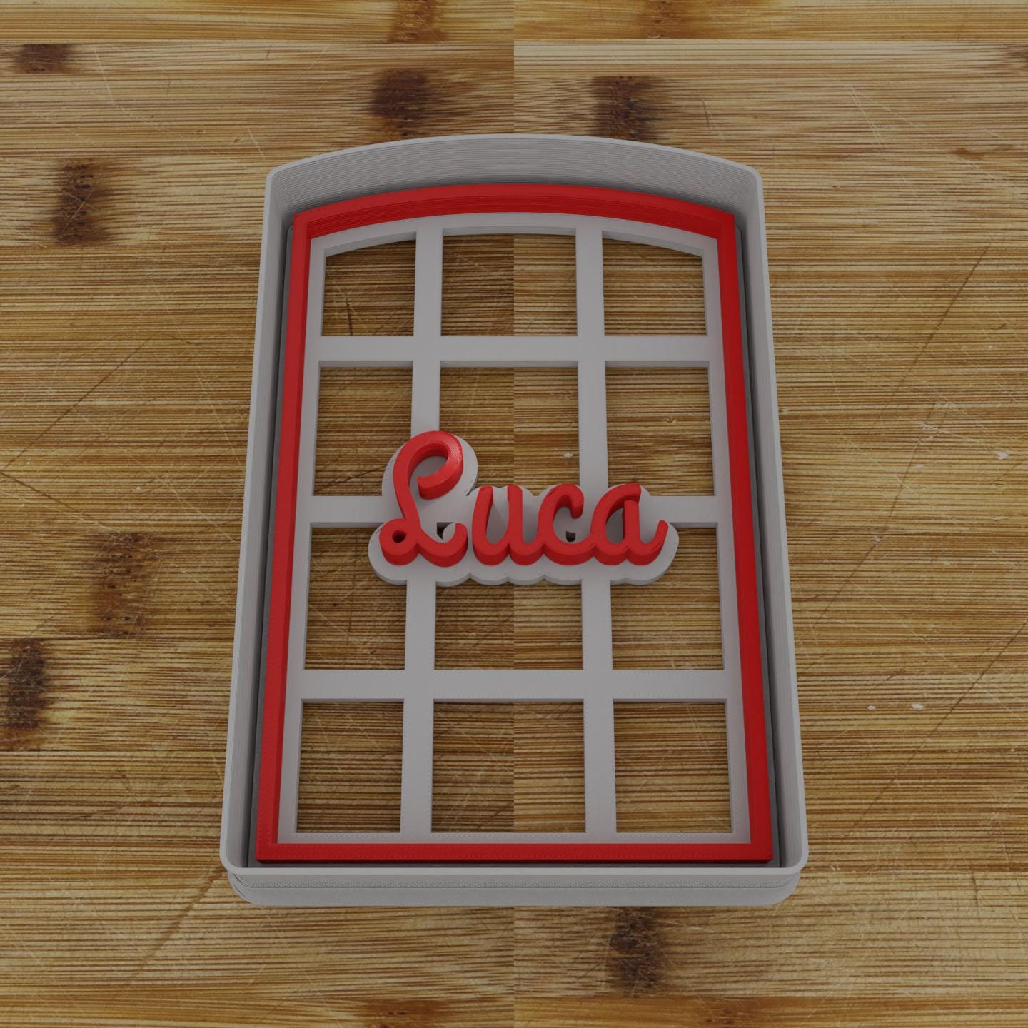 Simple Rectangular Plaque Cookie Cutter | Personalization Available | Custom Embosser