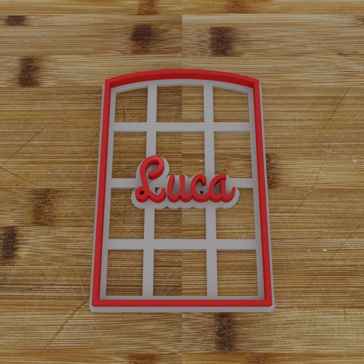 Simple Rectangular Plaque Cookie Cutter | Personalization Available | Custom Embosser