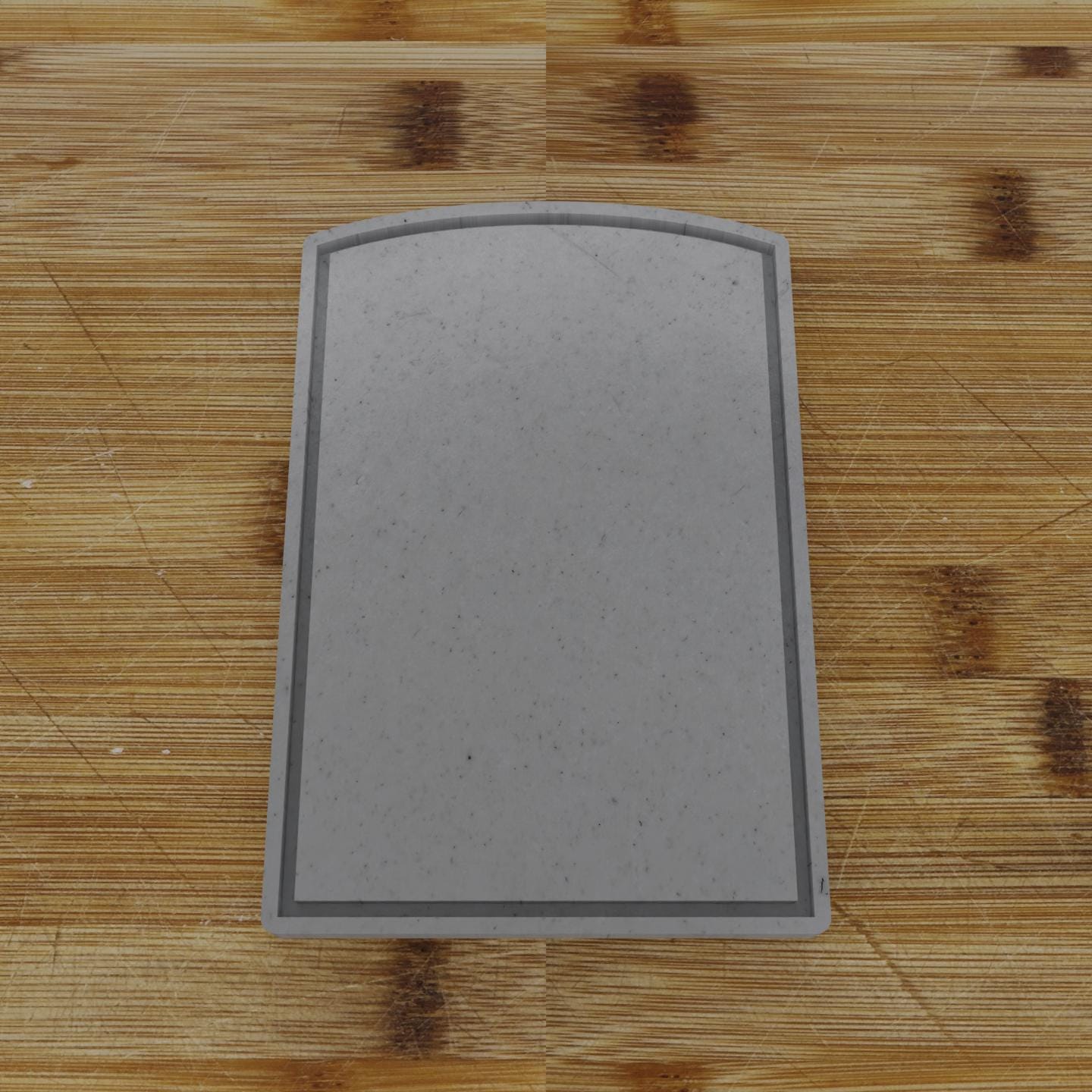 Simple Rectangular Plaque Cookie Cutter | Personalization Available | Custom Embosser