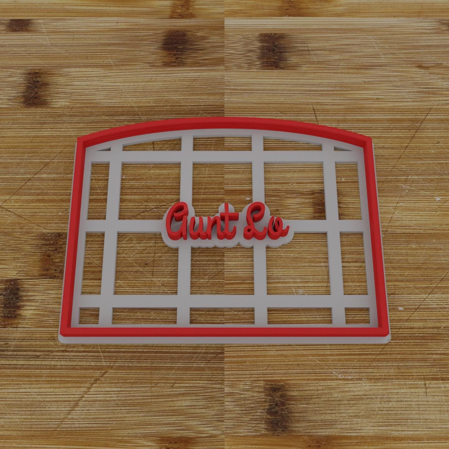 Ornate Shield Label Cookie Cutter | Personalization Available | Custom Embosser