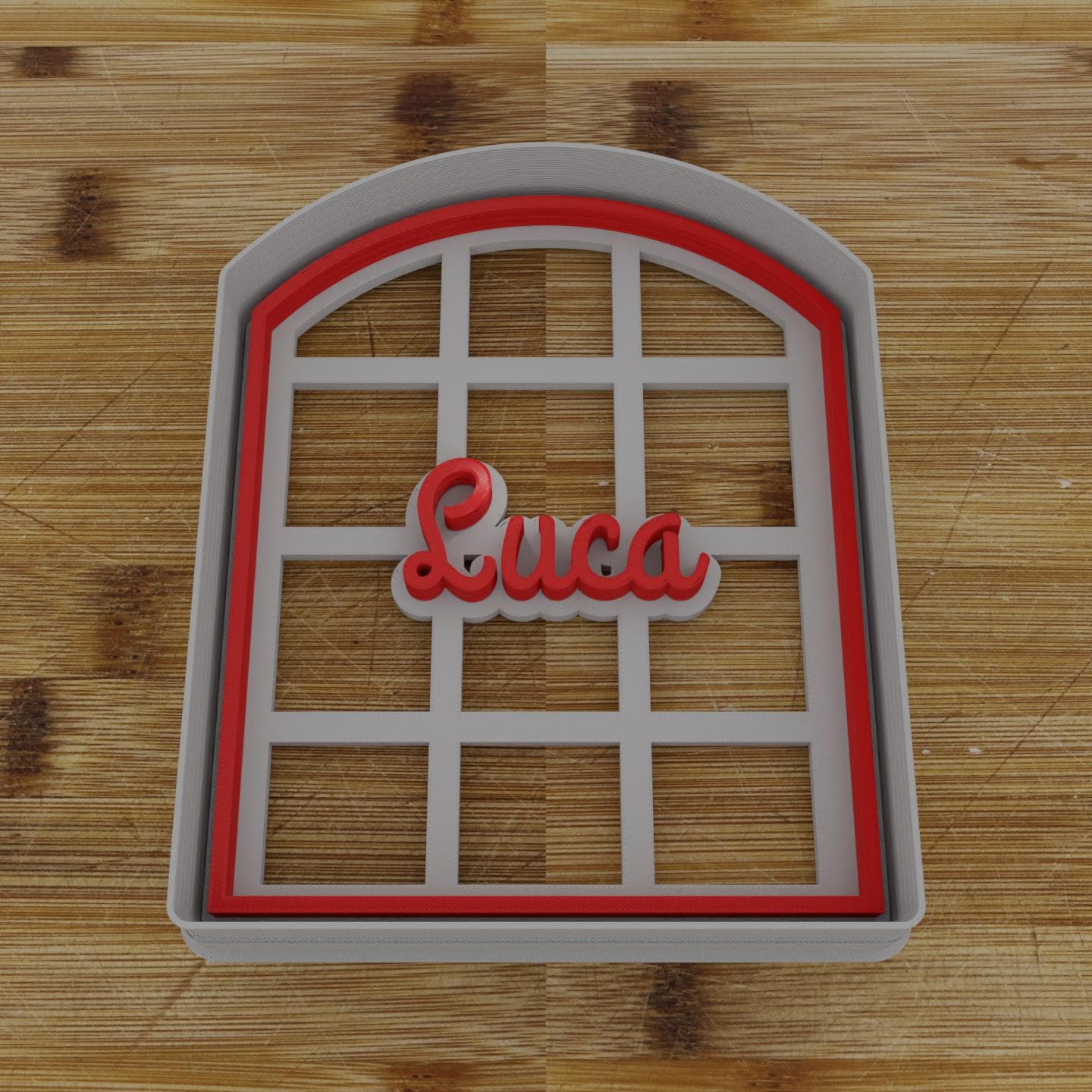 Simple Rectangular Plaque Cookie Cutter | Personalization Available | Custom Embosser