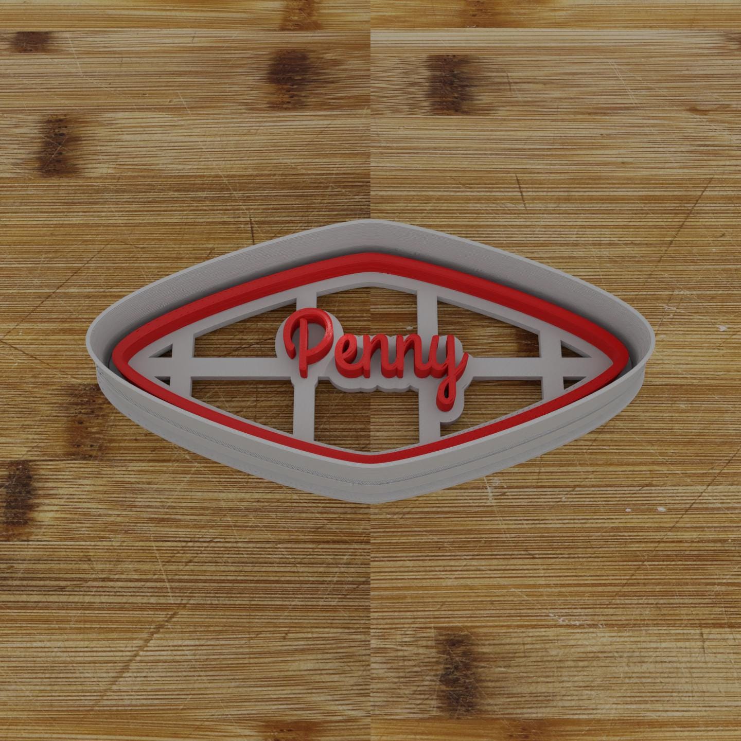 Wide Shield Label Cookie Cutter | Personalization Available | Custom Embosser